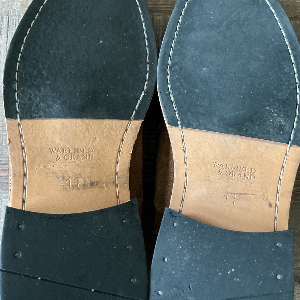 Warfield & Grand Men's Tan Suede Chukka Boots Size 11 - Picture 9 of 9